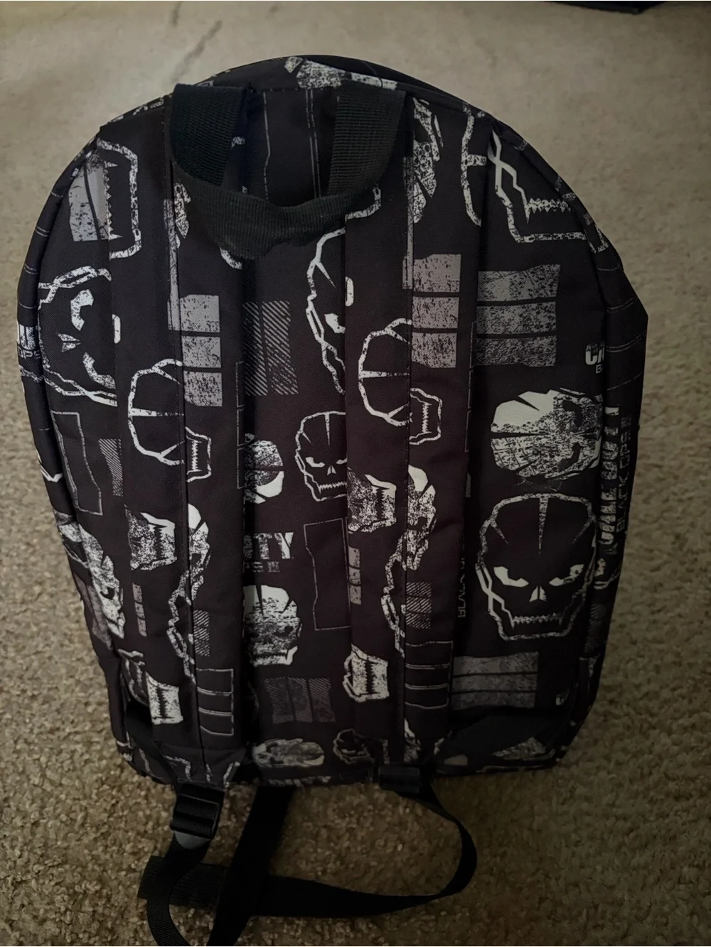 Call to Duty Black Ops Skull Print Men's Backpack - Black/Gray